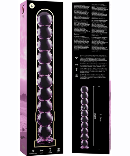 NEBULA SERIES BY IBIZA - MODEL 22 DILDO BOROSILICATE GLASS PINK 21.5 CM -O- 2.5 CM NEBULA SERIES BY IBIZA - MODEL 22 DILDO BOROSILICATE GLASS PINK 21.5 CM -O- 2.5 CM