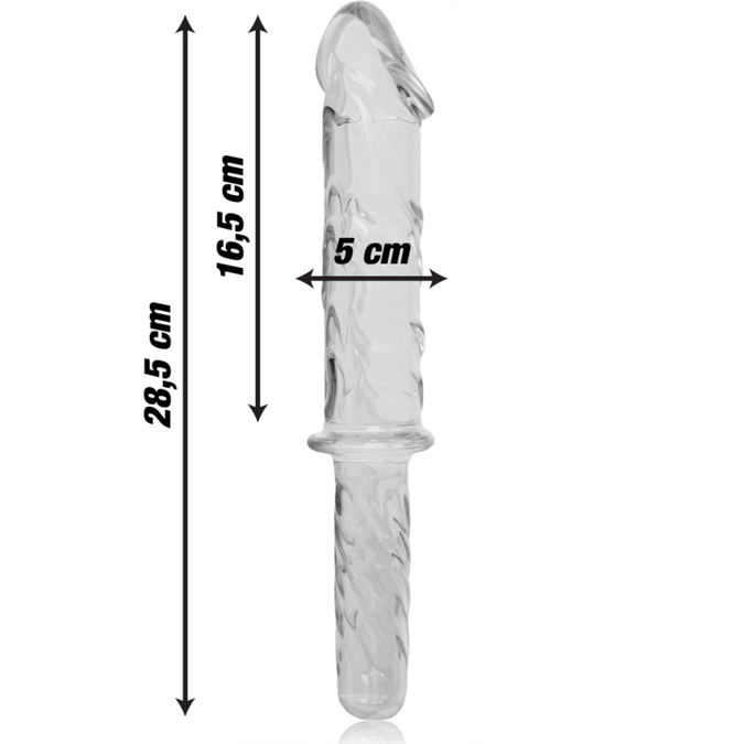 NEBULA SERIE VAN IBIZA - MODEL 24 DILDO BOROSILICAATGLAS HELDER 28.5 CM -O- 5 CM