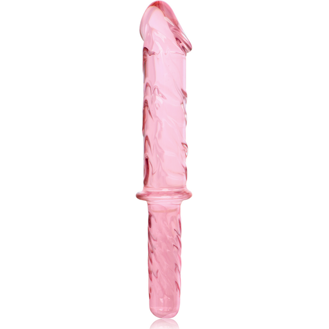 Nebula Series by Ibiza – Model 24 Dildo Borosilicate Glass Pink 28.5 cm – Ø 4 cm