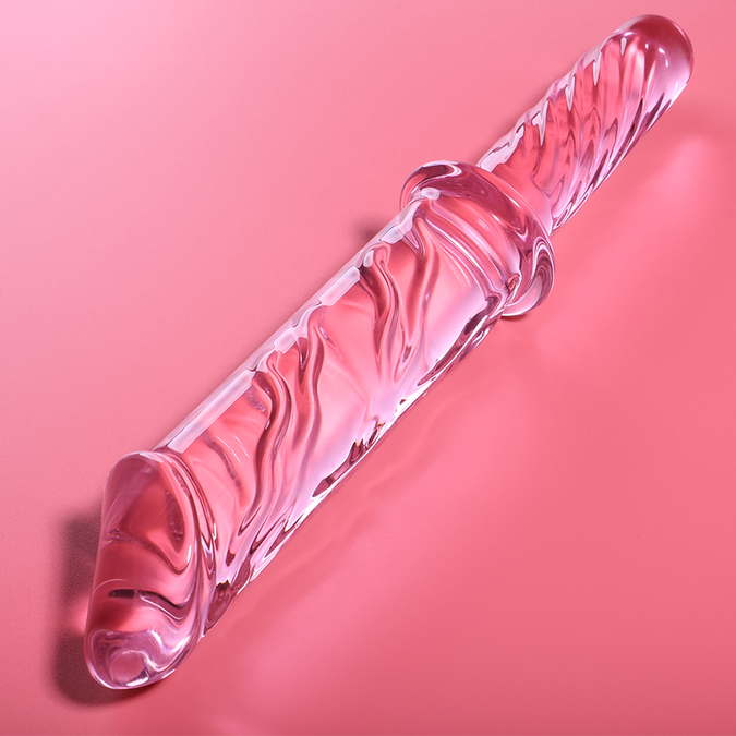 Nebula Series by Ibiza – Model 24 Dildo Borosilicate Glass Pink 28.5 cm – Ø 4 cm