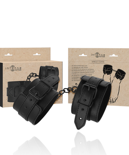 INTENSE - FETISH VEGAN LEATHER ANKLE CUFFS INTENSE - FETISH VEGAN LEATHER ANKLE CUFFS