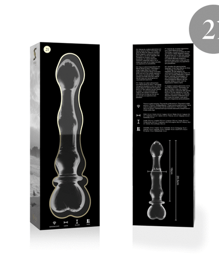 NEBULA SERIES BY IBIZA - MODEL 21 DILDO BOROSILICATE GLASS CLEAR 20.5 CM -O- 3.5 CM NEBULA SERIES BY IBIZA - MODEL 21 DILDO BOROSILICATE GLASS CLEAR 20.5 CM -O- 3.5 CM