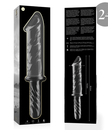 NEBULA SERIES BY IBIZA - MODEL 24 DILDO BOROSILICATE GLASS CLEAR 28.5 CM -O- 5 CM NEBULA SERIES BY IBIZA - MODEL 24 DILDO BOROSILICATE GLASS CLEAR 28.5 CM -O- 5 CM