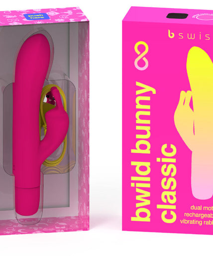 B SWISH - BWILD BUNNY INFINITE CLASSIC RECHARGEABLE VIBRATOR PINK SILICONE B SWISH - BWILD BUNNY INFINITE CLASSIC RECHARGEABLE VIBRATOR PINK SILICONE