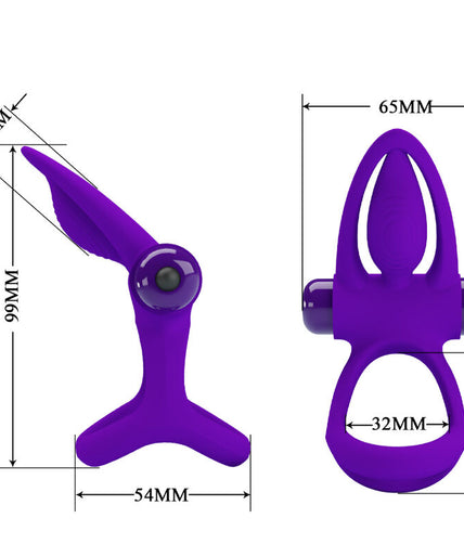 PRETTY LOVE - VIBRATOR RING 10 VIBRATIONS VIOLET SILICONE PRETTY LOVE - VIBRATOR RING 10 VIBRATIONS VIOLET SILICONE