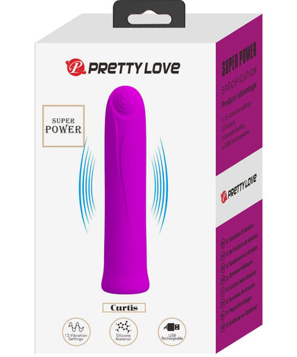 Pretty Love – Curtis Mini Super Power Vibrator 12 Vibrationen Violettes Silikon Pretty Love – Curtis Mini Super Power Vibrator 12 Vibrationen Violettes Silikon
