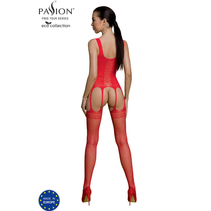 PASSION - ECO COLLECTIE BODYSTOCKING ECO BS007 ROOD