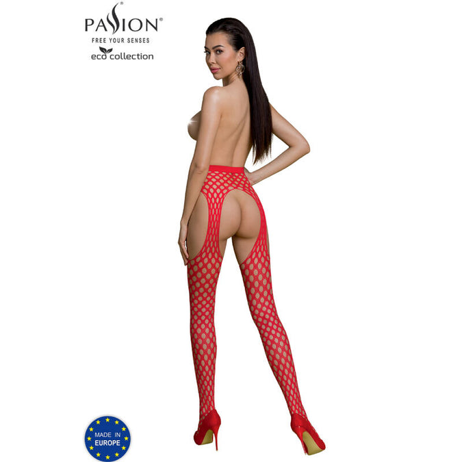 PASSION - ECO COLLECTIE BODYSTOCKING ECO S003 ROOD