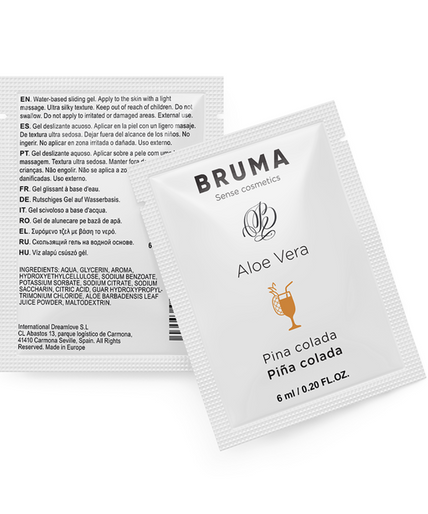 BRUMA - ALOE VERA SLIDING GEL PINA COLADA FLAVOR 6 ML BRUMA - ALOE VERA SLIDING GEL PINA COLADA FLAVOR 6 ML