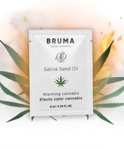 BRUMA - SATIVA SEED OIL SLIDING GEL WARMING CANNABIS FLAVOR 6 ML BRUMA - SATIVA SEED OIL SLIDING GEL WARMING CANNABIS FLAVOR 6 ML