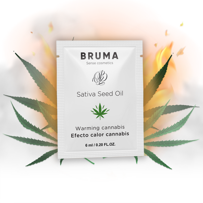 BRUMA - SATIVA ZAADOLIE GLIJGEL VERWARMEND CANNABIS SMAAK 6 ML
