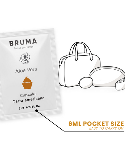 BRUMA - ALOE VERA GLIJGEL CUPCAKE SMAAK 6 ML BRUMA - ALOE VERA GLIJGEL CUPCAKE SMAAK 6 ML