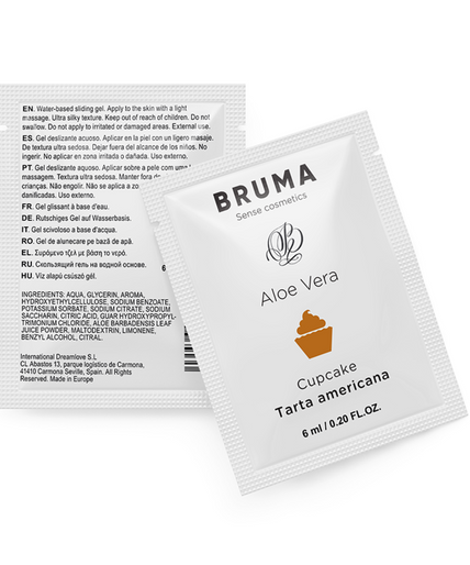 BRUMA - ALOE VERA SLIDING GEL CUPCAKE FLAVOR 6 ML BRUMA - ALOE VERA SLIDING GEL CUPCAKE FLAVOR 6 ML