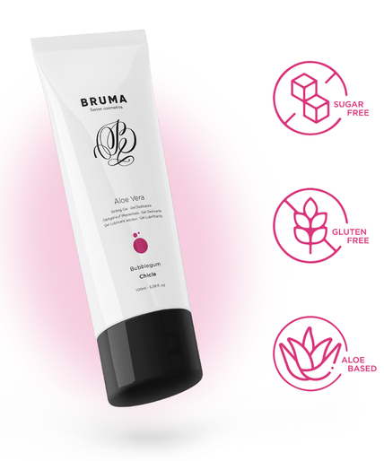 BRUMA - ALOE VERA GLIJGEL BUBBELGUM SMAAK 100 ML BRUMA - ALOE VERA GLIJGEL BUBBELGUM SMAAK 100 ML