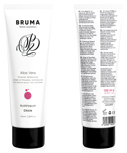 BRUMA - ALOE VERA GLIJGEL BUBBELGUM SMAAK 100 ML BRUMA - ALOE VERA GLIJGEL BUBBELGUM SMAAK 100 ML