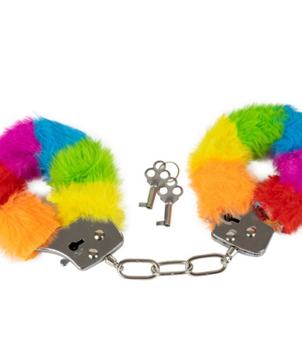 Spencer & Fleetwood – Regenboog Gevoerde Metalen Handboeien Spencer & Fleetwood – Regenboog Gevoerde Metalen Handboeien