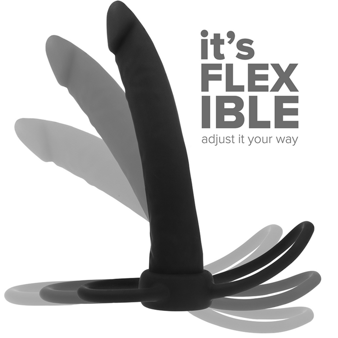 MYTHOLOGY - COBI ONYX ANALE DILDO MET COCK- EN BALRING 13 CM SILICONE