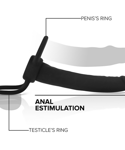 MYTHOLOGY - COBI ONYX ANAL DILDO WITH COCK AND TESTICLE RING 13 SILICONE CM MYTHOLOGY - COBI ONYX ANAL DILDO WITH COCK AND TESTICLE RING 13 SILICONE CM