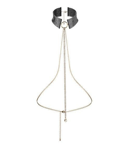 BIJOUX - DÉSIR MÉTALLIQUE BLACK METALLIC NECKLACE BIJOUX - DÉSIR MÉTALLIQUE BLACK METALLIC NECKLACE