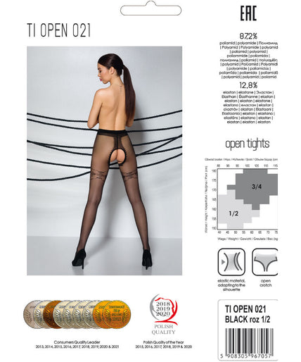 PASSION - TIOPEN 021 ZWARTE PANTY 1/2 20 DEN PASSION - TIOPEN 021 ZWARTE PANTY 1/2 20 DEN