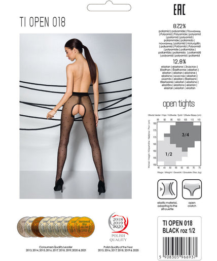 PASSION - TIOPEN 018 ZWARTE PANTY 1/2 20 DEN PASSION - TIOPEN 018 ZWARTE PANTY 1/2 20 DEN