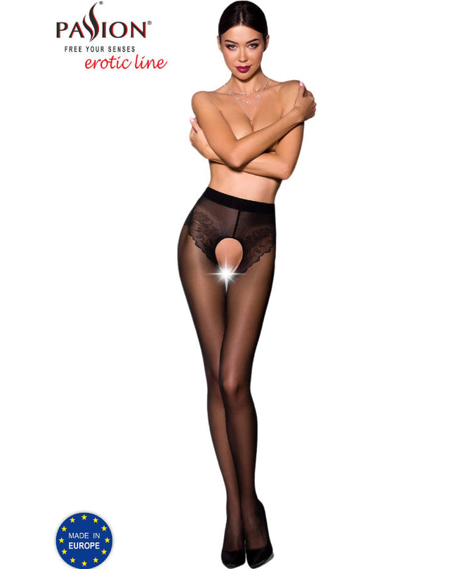PASSION - TIOPEN 006 BLACK TIGHTS 1/2 30 DEN