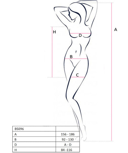 PASSION - BS096 RED BODYSTOCKING ONE SIZE PASSION - BS096 RED BODYSTOCKING ONE SIZE