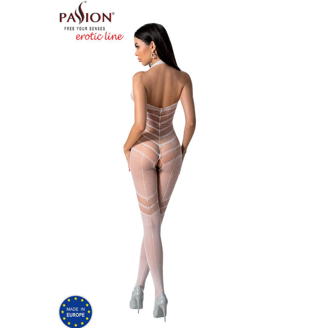 PASSION - BS100 WITTE BODYSTOCKING ÉÉN MAAT