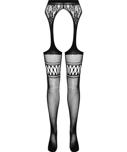 PASSION - S026 ZWARTE JARRETELMAILLOT ONE SIZE PASSION - S026 ZWARTE JARRETELMAILLOT ONE SIZE