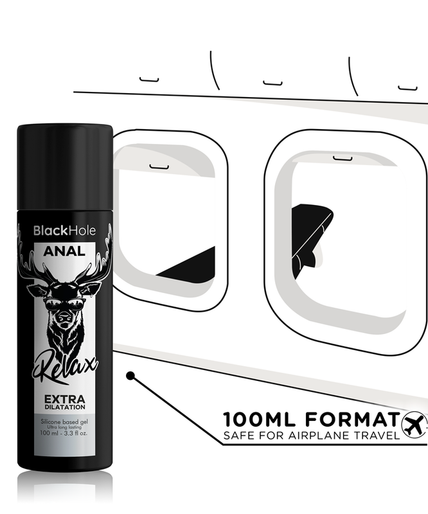BLACK HOLE - GEL SILICONE BASE ANAL DILATION 100 ML BLACK HOLE - GEL SILICONE BASE ANAL DILATION 100 ML