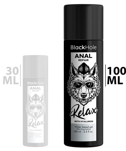 BLACK HOLE - ANAL REPAIR WATER BASED RELAX WITH HYALURON 100 ML BLACK HOLE - ANAL REPAIR WATER BASED RELAX WITH HYALURON 100 ML