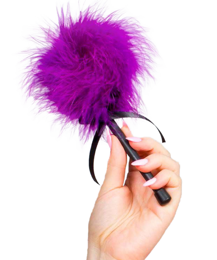 SECRETPLAY - PINK PURPLE MARABOU DUSTER SECRETPLAY - PINK PURPLE MARABOU DUSTER