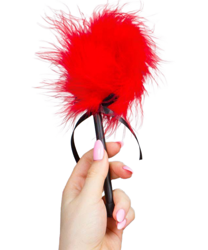 SECRETPLAY - RED MARABOU DUSTER SECRETPLAY - RED MARABOU DUSTER