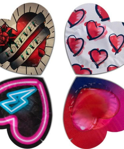 PASANTE - CONDOMS RED HEART SHAPE BAG 144 UNITS PASANTE - CONDOMS RED HEART SHAPE BAG 144 UNITS