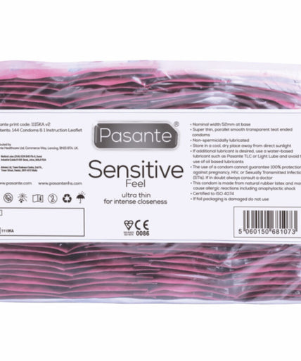Pasante – Condoms Sensitive Bag 144 Units Pasante – Condoms Sensitive Bag 144 Units