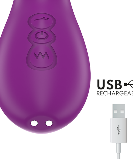 INTENSE - APOLO RECHARGEABLE MULTIFUNCTION VIBRATOR 7 VIBRATIONS WITH SWINGING MOTION PURPLE INTENSE - APOLO RECHARGEABLE MULTIFUNCTION VIBRATOR 7 VIBRATIONS WITH SWINGING MOTION PURPLE