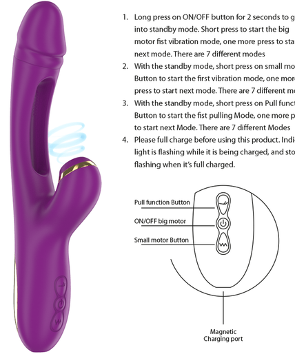 INTENSE - ATENEO RECHARGEABLE MULTIFUNCTION VIBRATOR 7 VIBRATIONS WITH OSCILLATING TONGUE AND PURPLE SUCTION INTENSE - ATENEO RECHARGEABLE MULTIFUNCTION VIBRATOR 7 VIBRATIONS WITH OSCILLATING TONGUE AND PURPLE SUCTION
