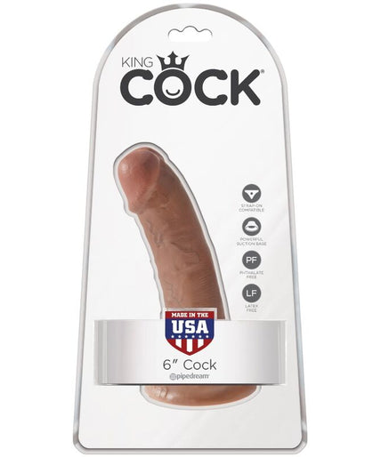 KING COCK - REALISTIC PENIS 15 CM CARAMEL KING COCK - REALISTIC PENIS 15 CM CARAMEL