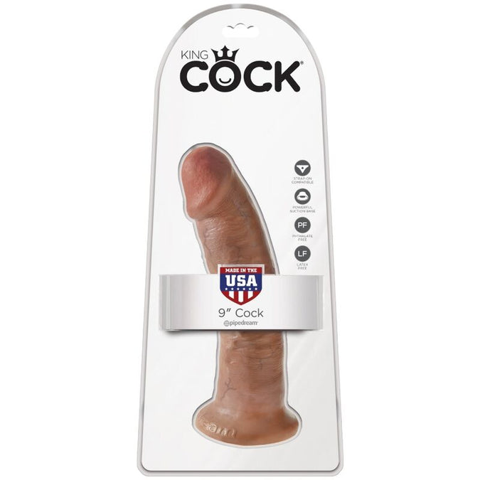 KING COCK - REALISTISCHE PENIS 21.7 CM KARAMEL