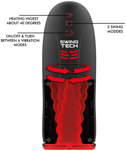 JAMYJOB - SWING-R HEATING EFFECT, SWING TECH AND VIBRATION MASTURBATOR JAMYJOB - SWING-R HEATING EFFECT, SWING TECH AND VIBRATION MASTURBATOR