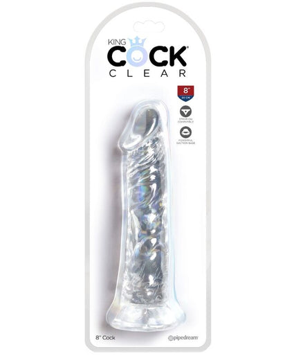 KING COCK - CLEAR REALISTIC PENIS 19.7 CM TRANSPARENT KING COCK - CLEAR REALISTIC PENIS 19.7 CM TRANSPARENT