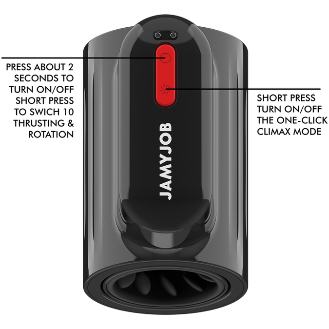 JAMYJOB - VORTEX STOOT- EN 360 GRADEN ROTERENDE TURBO STAND MASTURBATOR
