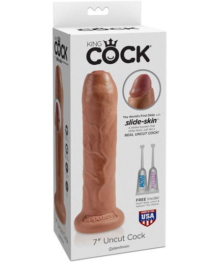 KING COCK - UNCUT REALISTIC PENIS 17.8 CM CARAMEL KING COCK - UNCUT REALISTIC PENIS 17.8 CM CARAMEL