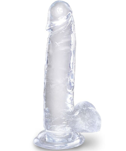 KING COCK - DUIDELIJKE REALISTISCHE PENIS MET BALLEN 15,2 CM TRANSPARANT KING COCK - DUIDELIJKE REALISTISCHE PENIS MET BALLEN 15,2 CM TRANSPARANT
