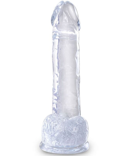 KING COCK - DUIDELIJKE REALISTISCHE PENIS MET BALLEN 15,2 CM TRANSPARANT KING COCK - DUIDELIJKE REALISTISCHE PENIS MET BALLEN 15,2 CM TRANSPARANT