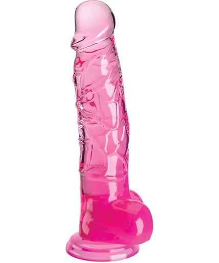 KING COCK - CLEAR REALISTIC PENIS WITH BALLS 16.5 CM PINK KING COCK - CLEAR REALISTIC PENIS WITH BALLS 16.5 CM PINK