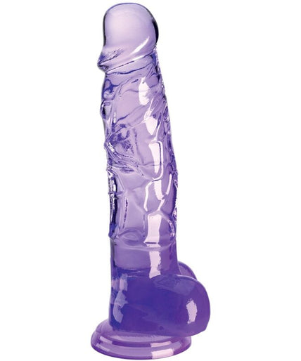 KING COCK - CLEAR REALISTIC PENIS WITH BALLS 16.5 CM PURPLE KING COCK - CLEAR REALISTIC PENIS WITH BALLS 16.5 CM PURPLE