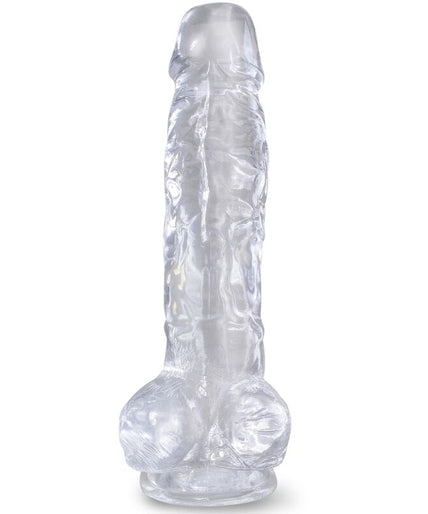 KING COCK - CLEAR REALISTIC PENIS WITH BALLS 16.5 CM TRANSPARENT KING COCK - CLEAR REALISTIC PENIS WITH BALLS 16.5 CM TRANSPARENT