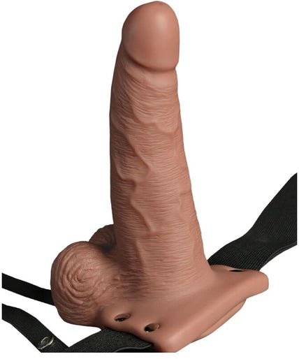 FETISH FANTASY SERIES - VERSTELBAAR TUIGJE REALISTISCHE PENIS MET OPLAADBARE TEELBALLEN EN VIBRATOR 15 CM FETISH FANTASY SERIES - VERSTELBAAR TUIGJE REALISTISCHE PENIS MET OPLAADBARE TEELBALLEN EN VIBRATOR 15 CM