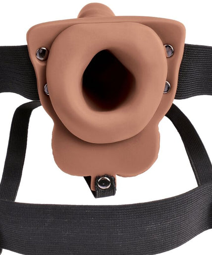 FETISH FANTASY SERIES - ADJUSTABLE HARNESS REALISTIC PENIS WITH RECHARGEABLE TESTICLES AND VIBRATOR 15 CM FETISH FANTASY SERIES - ADJUSTABLE HARNESS REALISTIC PENIS WITH RECHARGEABLE TESTICLES AND VIBRATOR 15 CM